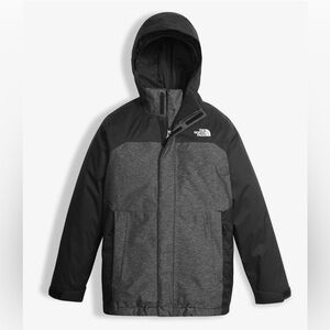 The North Face XS Kids Black and Gray Raincoat